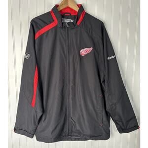 Vintage Reebok Center Ice Detroit Red Wings Full Zip Jacket Mens Large NHL
